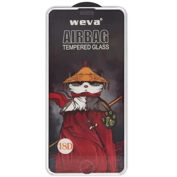 Захисне 2.5D скло Weva AirBag (тех.пак) для Apple iPhone 6/6s/7/8/SE(2020) (4.7") — Білий