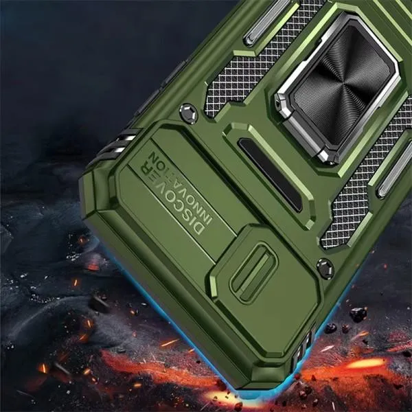 Ударостійкий чохол Camshield Army Ring для Apple iPhone 7 / 8 / SE (2020) (4.7") — Оливковий — фото 2