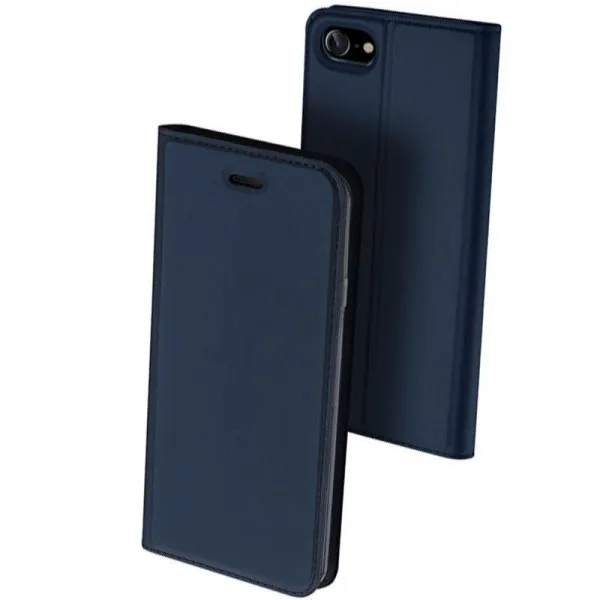 Чехол-книжка Dux Ducis с карманом для визиток для Apple iPhone 7 / 8 / SE (2020) (4.7") — Синий — фото 1