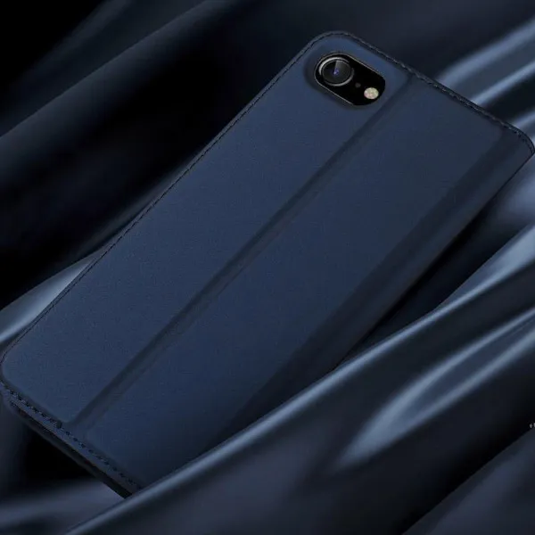 Чехол-книжка Dux Ducis с карманом для визиток для Apple iPhone 7 / 8 / SE (2020) (4.7") — Синий — фото 3