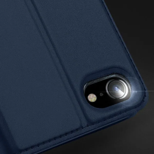 Чехол-книжка Dux Ducis с карманом для визиток для Apple iPhone 7 / 8 / SE (2020) (4.7") — Синий — фото 5