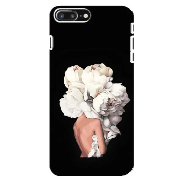Чохол з принтом «Білі квіти» для iPhone 8 Plus