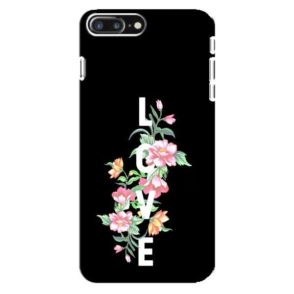 Чохол з принтом «Квіти LOVE» для iPhone 8 Plus