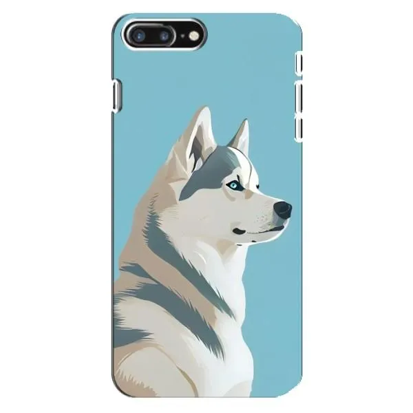 Чохол з принтом «Хаскі арт» для iPhone 8 Plus