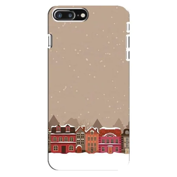 Чохол з принтом «Зимове місто» для iPhone 8 Plus