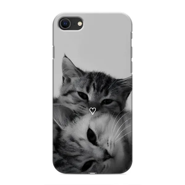 Чехол с принтом «Пара котов» для iPhone SE (2020) Чехол с принтом «Пара котов» для iPhone SE (2020)