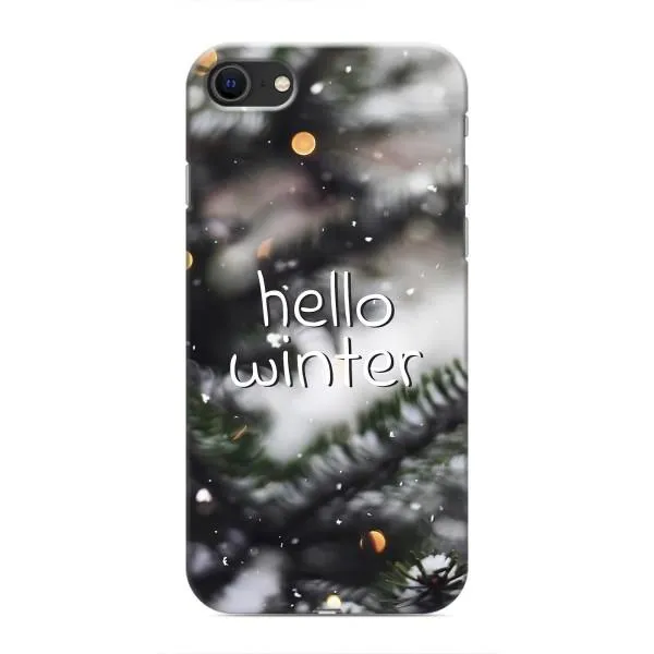 Чехол с принтом «Hello winter» для iPhone SE (2020)