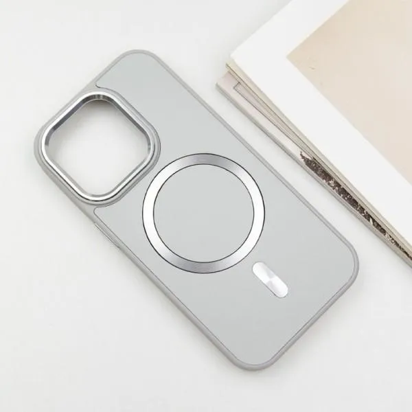 Шкіряний чохол SnapCase with Magnetic Fit для Apple iPhone 11 Pro Max (6.5") — Сірий — фото 3