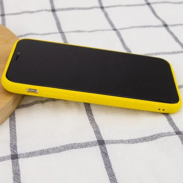 Кожаный чехол Xshield для Apple iPhone 11 Pro (5.8") — Желтый — фото 4
