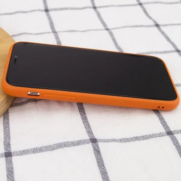 Кожаный чехол Xshield для Apple iPhone 11 Pro (5.8") — Оранжевый — фото 4