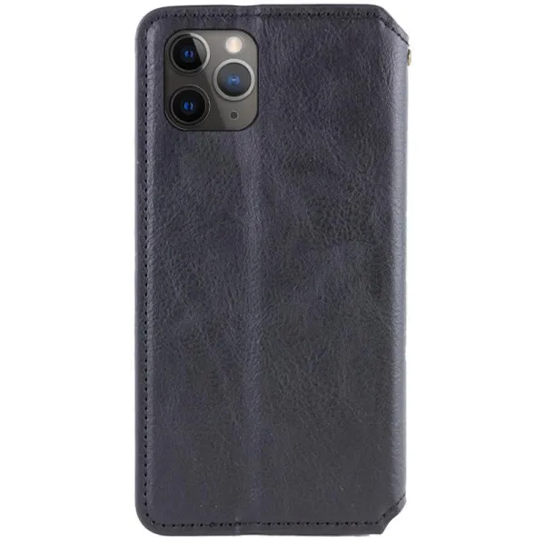 Шкіряний чохол-книжка GETMAN Cubic (PU) для Apple iPhone 11 Pro (5.8") — Чорний — фото 2