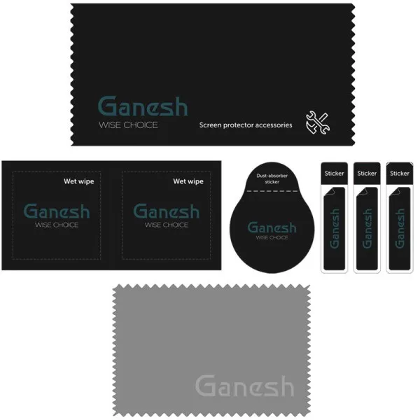 Захисне скло Ganesh (Full Cover) для Apple iPhone 11 Pro / X / XS (5.8") — Чорний — фото 4