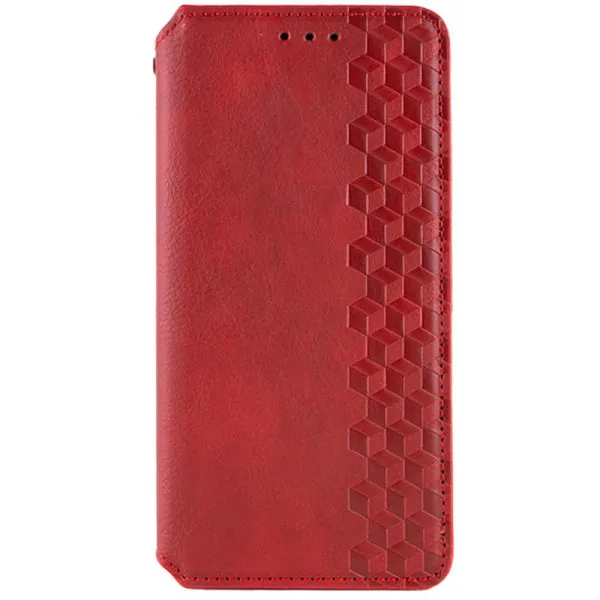 Шкіряний чохол-книжка GETMAN Cubic (PU) для Apple iPhone 11 (6.1") — Червоний — фото 1