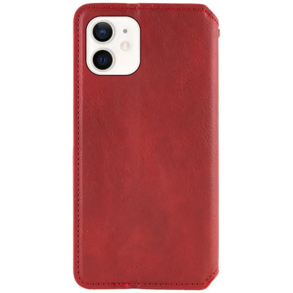 Шкіряний чохол-книжка GETMAN Cubic (PU) для Apple iPhone 11 (6.1") — Червоний — фото 2