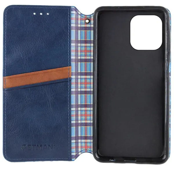 Шкіряний чохол-книжка GETMAN Cubic (PU) для Apple iPhone 11 (6.1") — Синій — фото 3 Шкіряний чохол-книжка GETMAN Cubic (PU) для Apple iPhone 11 (6.1") — Синій — фото 3