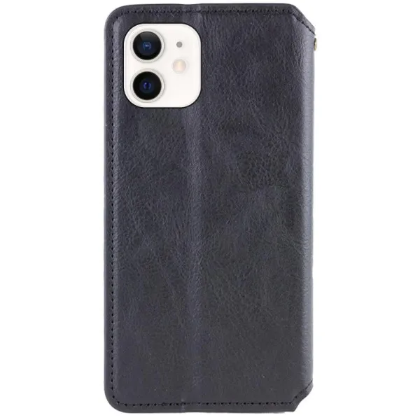 Шкіряний чохол-книжка GETMAN Cubic (PU) для Apple iPhone 11 (6.1") — Чорний — фото 2 Шкіряний чохол-книжка GETMAN Cubic (PU) для Apple iPhone 11 (6.1") — Чорний — фото 2