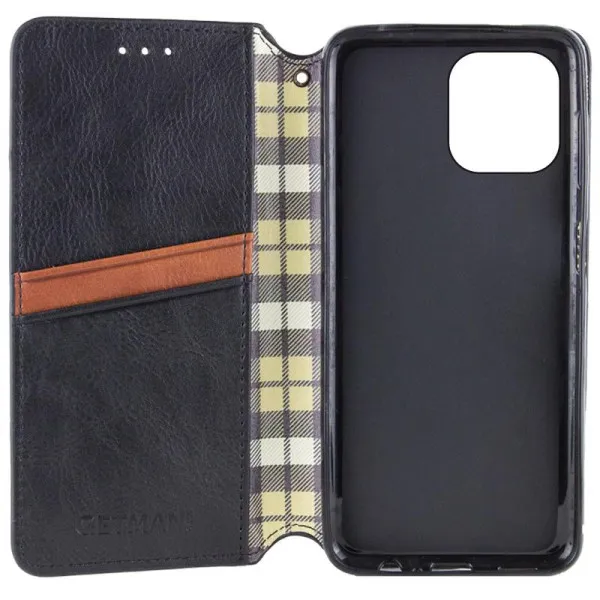 Шкіряний чохол-книжка GETMAN Cubic (PU) для Apple iPhone 11 (6.1") — Чорний — фото 3 Шкіряний чохол-книжка GETMAN Cubic (PU) для Apple iPhone 11 (6.1") — Чорний — фото 3