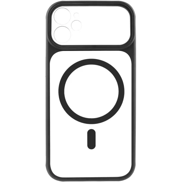 Чохол TPU+PC GETMAN Moon Clear with MagSafe для Apple iPhone 11 (6.1") — Чорний — фото 3