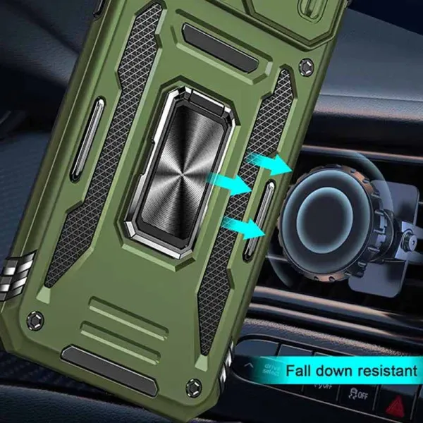 Ударостійкий чохол Camshield Army Ring для Apple iPhone 11 (6.1") — Оливковий — фото 3