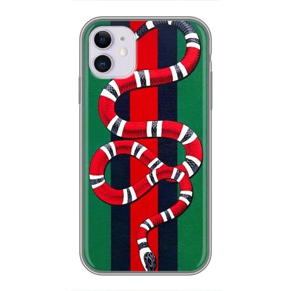 Чехол с принтом «Gucci змия» для iPhone 11