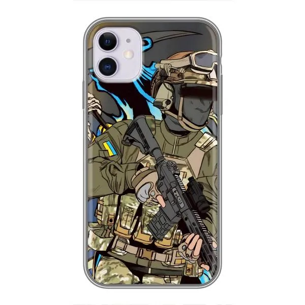 Чехол с принтом «Воин ВСУ» для iPhone 11