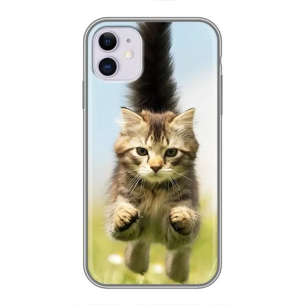 Чехол с принтом «Прыжок кота» для iPhone 11