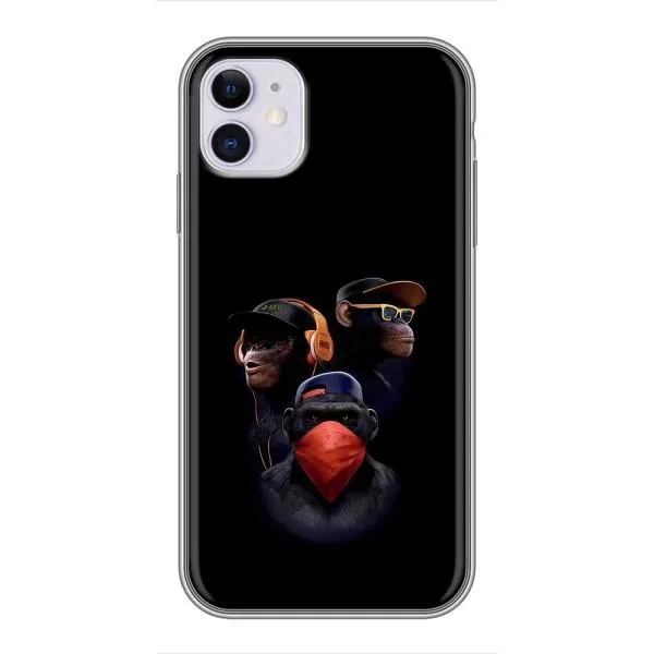 Чохол з принтом «Три мавпи» для iPhone 11 Чохол з принтом «Три мавпи» для iPhone 11