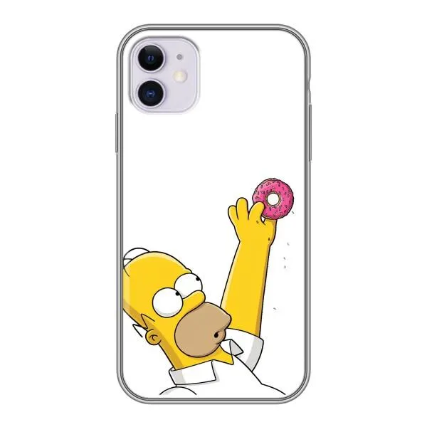 Чехол с принтом «Гомер с пончиком» для iPhone 11