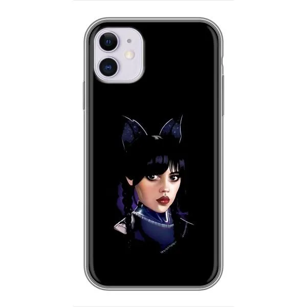 Чехол с принтом «серьезная Уэнздей» для iPhone 11