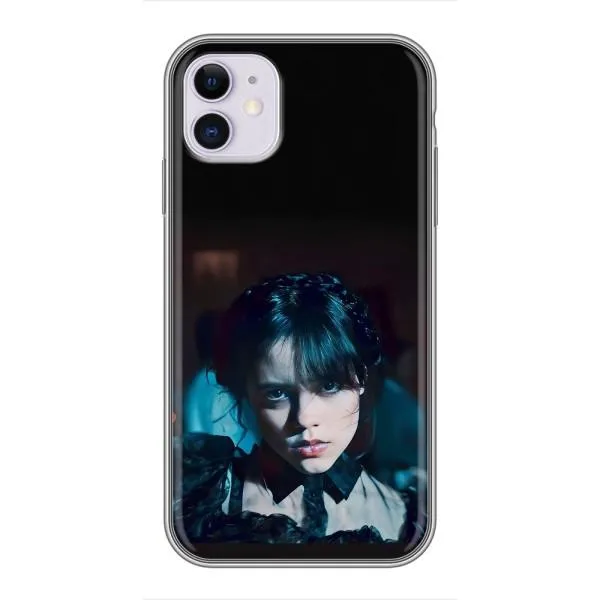 Чехол с принтом «взгляд Уэнздей» для iPhone 11