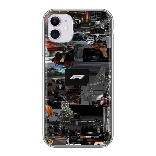 Чехол с принтом «Гоночный коллаж Ф1» для iPhone 11