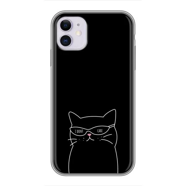 Чохол з принтом «Байдужий кіт» для iPhone 11 Чохол з принтом «Байдужий кіт» для iPhone 11