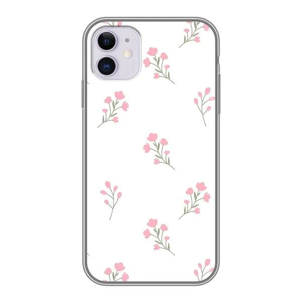 Чехол с принтом «Розовые цветы» для iPhone 11