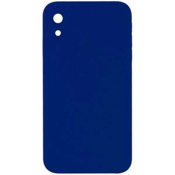 Silicone Case Square Full Camera Protective (AA) NOLOGO для Apple iPhone XR (6.1") — Синий — фото 1