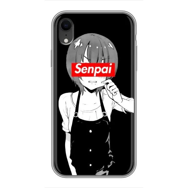 Чехол с принтом «Senpai» для iPhone Xr