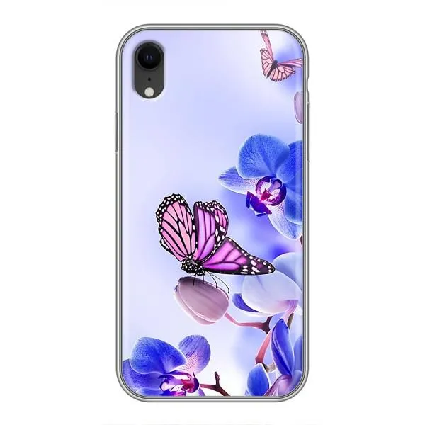 Чехол с принтом «Бабочка на цветочке» для iPhone Xr Чехол с принтом «Бабочка на цветочке» для iPhone Xr