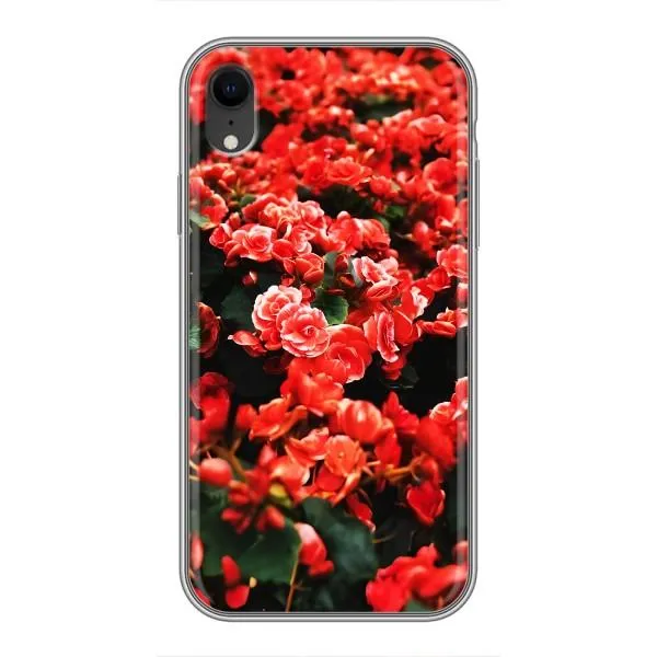 Чехол с принтом «Цветы красные» для iPhone Xr Чехол с принтом «Цветы красные» для iPhone Xr