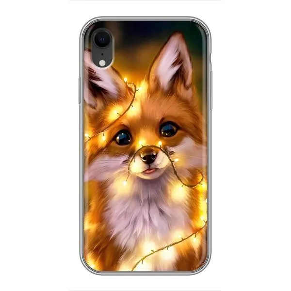 Чехол с принтом «Лисичка в гирляндах» для iPhone Xr Чехол с принтом «Лисичка в гирляндах» для iPhone Xr