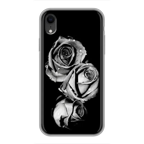 Чохол з принтом «Чорна троянда» для iPhone Xr