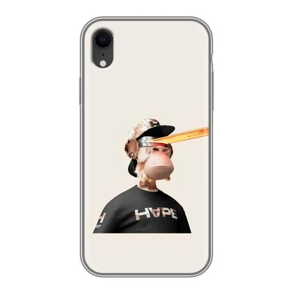 Чехол с принтом «обезьяна NFT в очках» для iPhone Xr