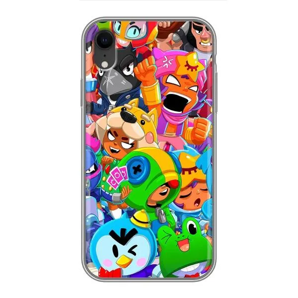 Чехол с принтом «герои Бравл Старс» для iPhone Xr