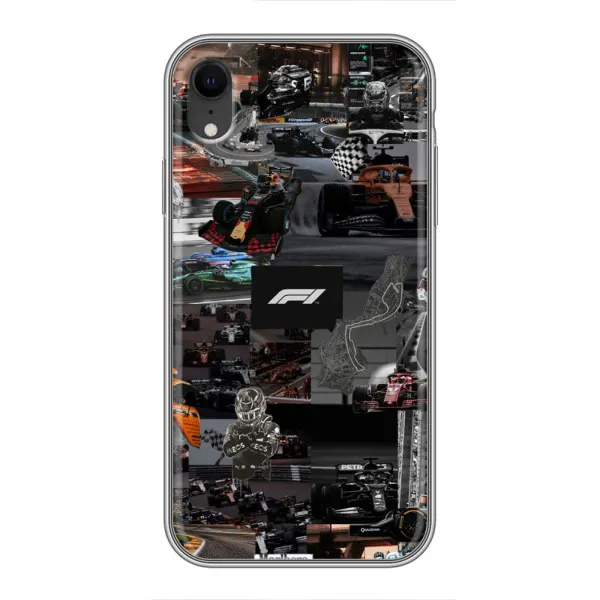 Чехол с принтом «Гоночный коллаж Ф1» для iPhone Xr