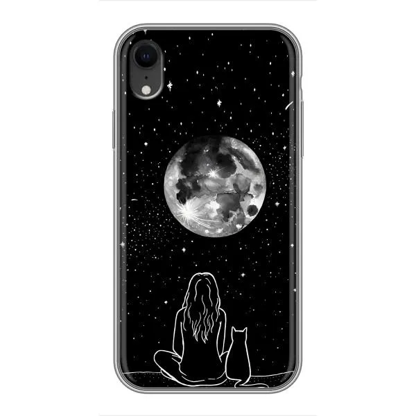 Чохол з принтом «Дівчина з котом» для iPhone Xr