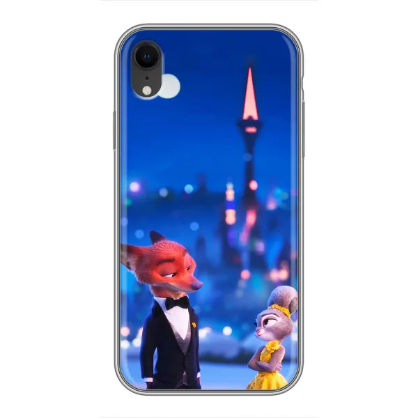 Чехол с принтом «Романтический вечер Зверополис» для iPhone Xr