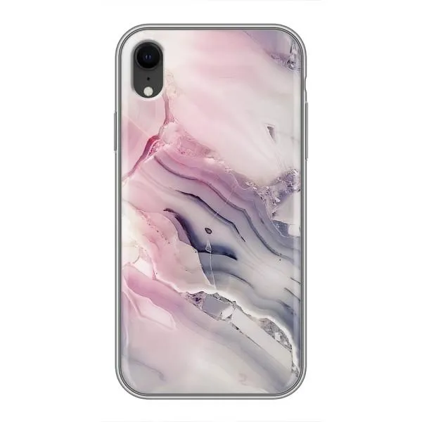 Чехол с принтом «Пурпурный Мрамор» для iPhone Xr