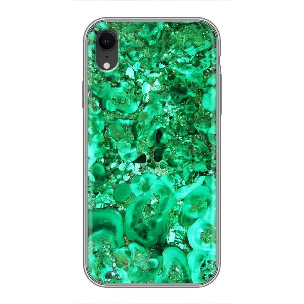 Чехол с принтом «Салатный Мрамор» для iPhone Xr
