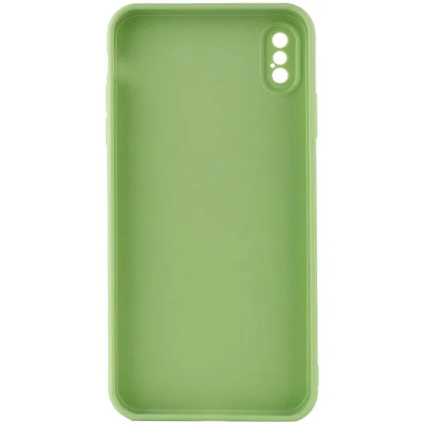 Силиконовый чехол Candy Full Camera для Apple iPhone XS Max (6.5") — Фисташковый — фото 2