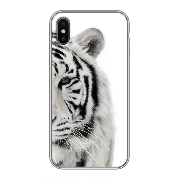 Чехол с принтом «Белый Тигр» для iPhone Xs Max
