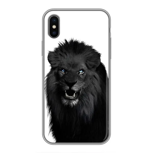 Чехол с принтом «Черный ЛЕВ» для iPhone Xs Max