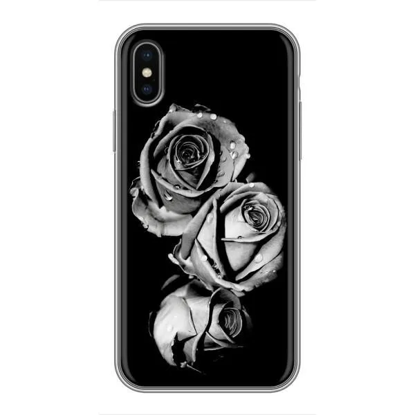 Чехол с принтом «Черная роза» для iPhone Xs Max